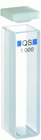 Macro Cells with PTFe lid for 8453/8454, Quartz, 10 mm, 3.5ml, 2/pk