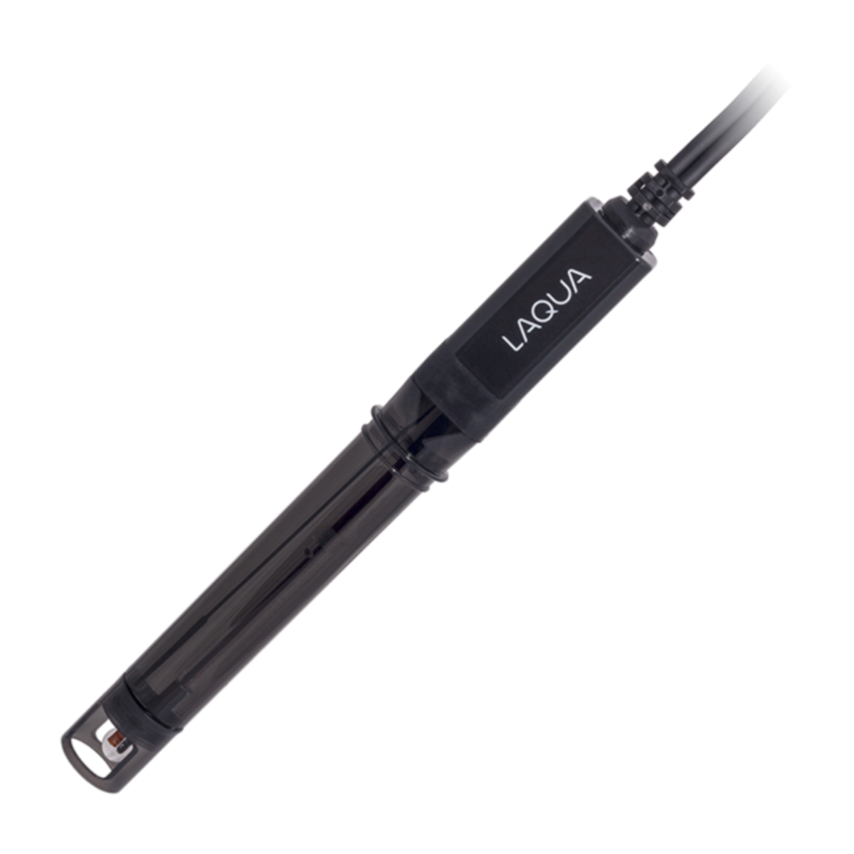 Gel-filled pH Electrode (Cable: 1m), Black, Plastic-body Pb free