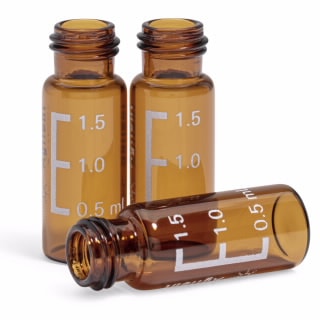 Vial,screw,2ml,ambr,cert,100PK