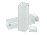 Macro Cells with PTFe lid for Cary series, Quartz, 10mm, 3.5 ml, 2/pk