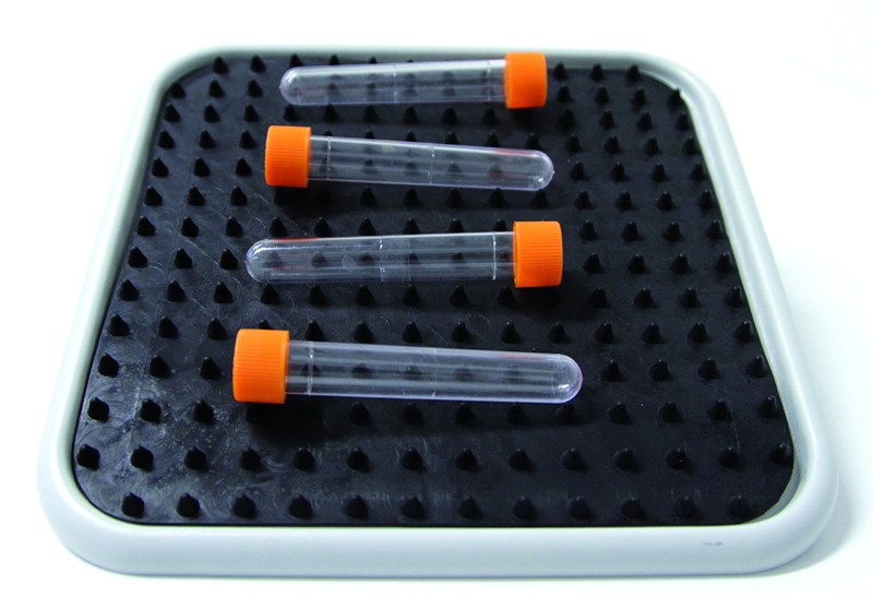 Mat dimpled to hold many different tube sizes for PMR-30, PS-3D and PS-M3D