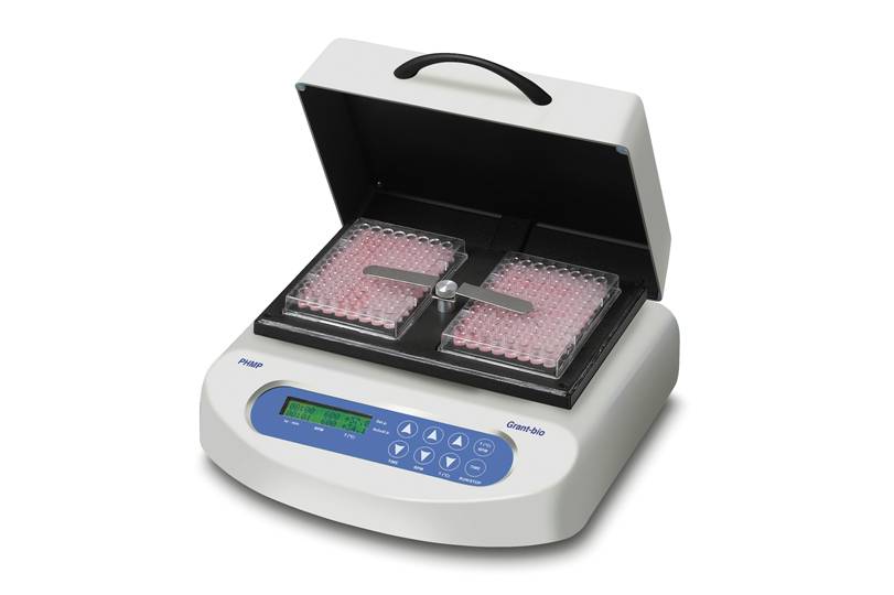 Thermoshaker for microplates, holds 2 standard microplates, ambient +5°C to +60°C